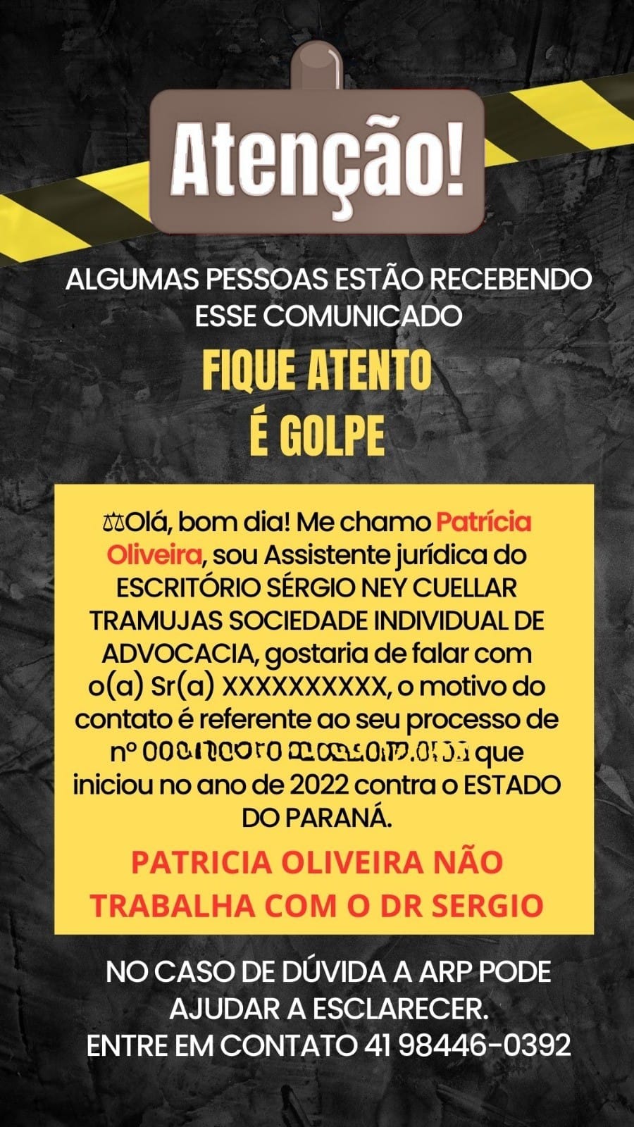 Prefeitura de Joinville - ❌CUIDADO COM O GOLPE DO SORTEIO❌ No golpe, a  pessoa é informada via WhatsApp sobre ter ganho um suposto sorteio. O  contato, um número com DDD 47, utiliza